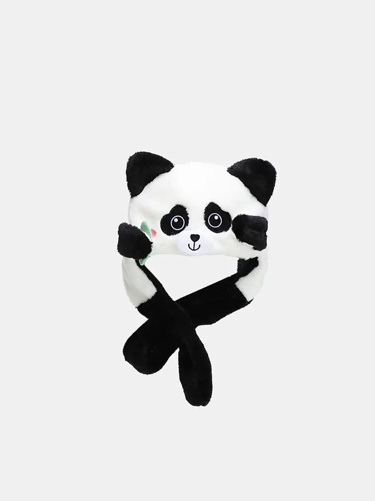 GORRO DE PELUCHE PANDA C/U 1