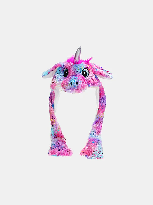GORRO DE PELUCHE UNICORNIO C/U 2