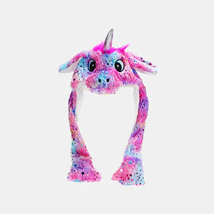 GORRO DE PELUCHE UNICORNIO C/U