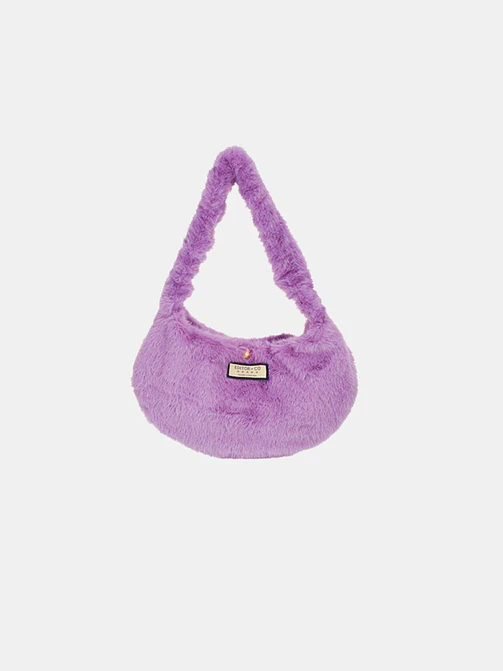 CARTERA DE PELUCHE CON DISEÑO LUNA C/U 1