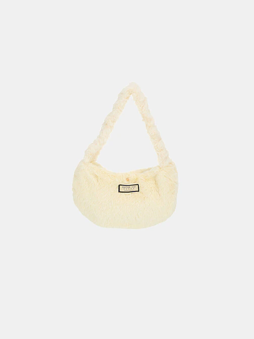 CARTERA DE PELUCHE CON DISEÑO LUNA C/U 2