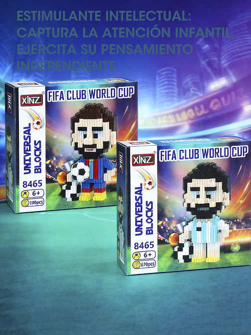 JUGUETE DE LADRILLOS MESSI C/U  2