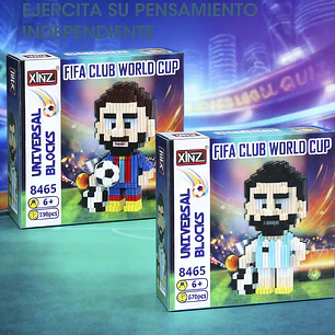 JUGUETE DE LADRILLOS MESSI C/U 
