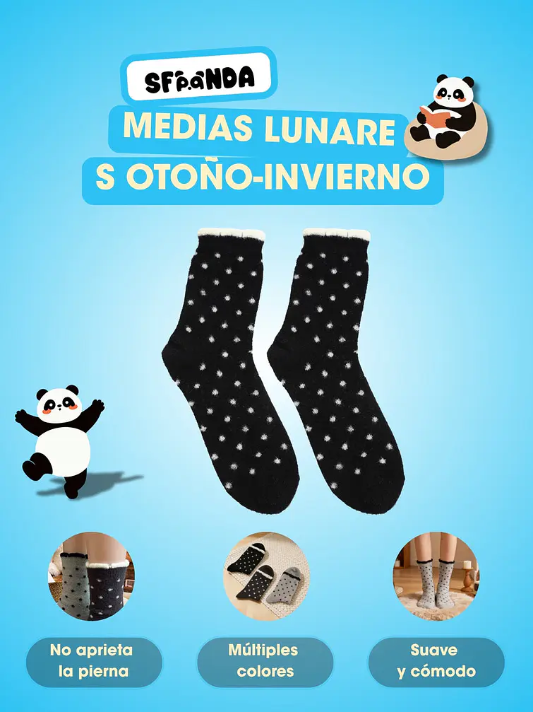 MEDIAS DE INVIERNO CON DIBUJO C/U 5