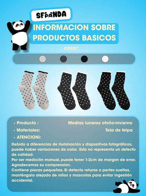 MEDIAS DE INVIERNO CON DIBUJO C/U 6