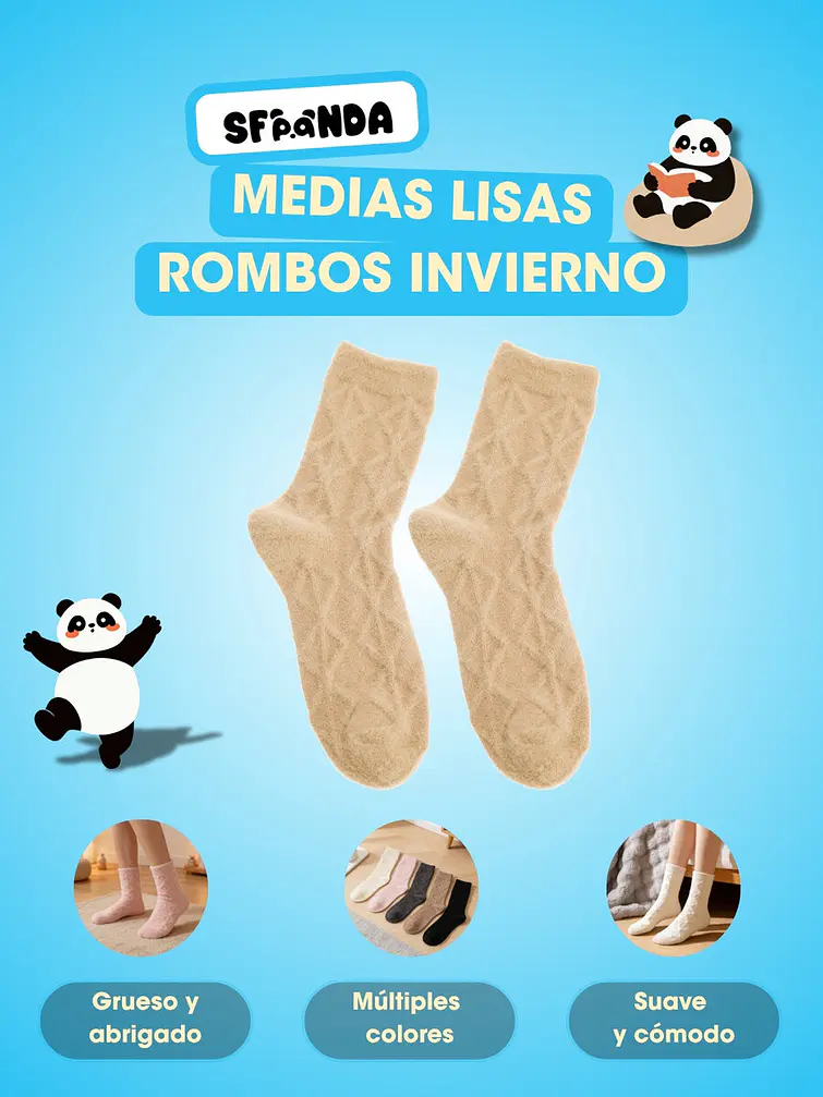 MEDIAS DE INVIERNO CON DIBUJO C/U 20
