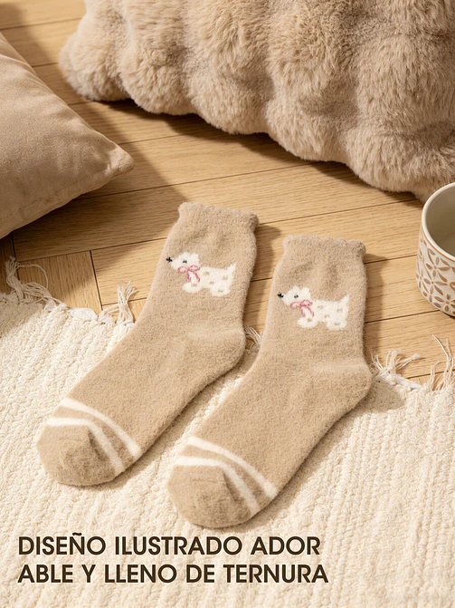 MEDIAS DE INVIERNO CON DIBUJO C/U 24