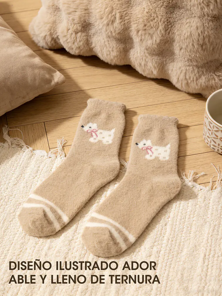 MEDIAS DE INVIERNO CON DIBUJO C/U 24