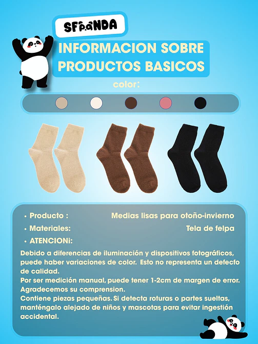 MEDIAS DE INVIERNO CON DIBUJO C/U 28