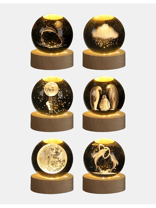 BOLA DE CRISTAL 6 CM C/U 10