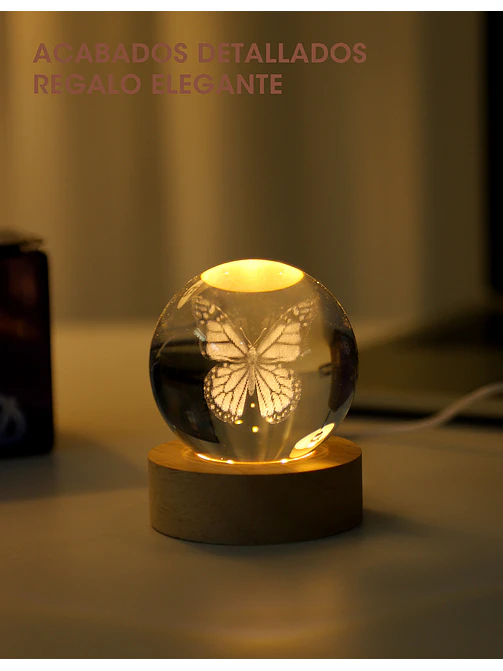 BOLA DE CRISTAL 6 CM C/U 2
