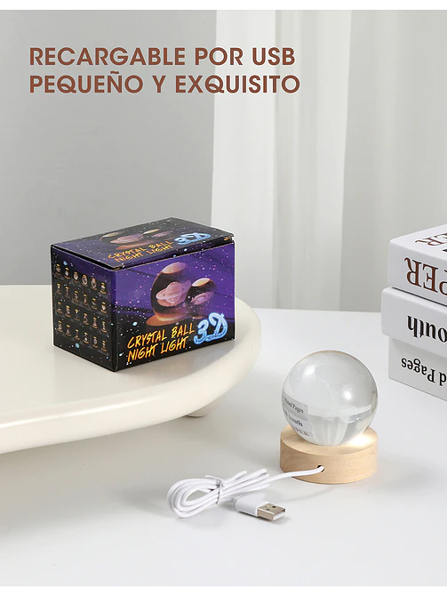 BOLA DE CRISTAL 6 CM C/U 10