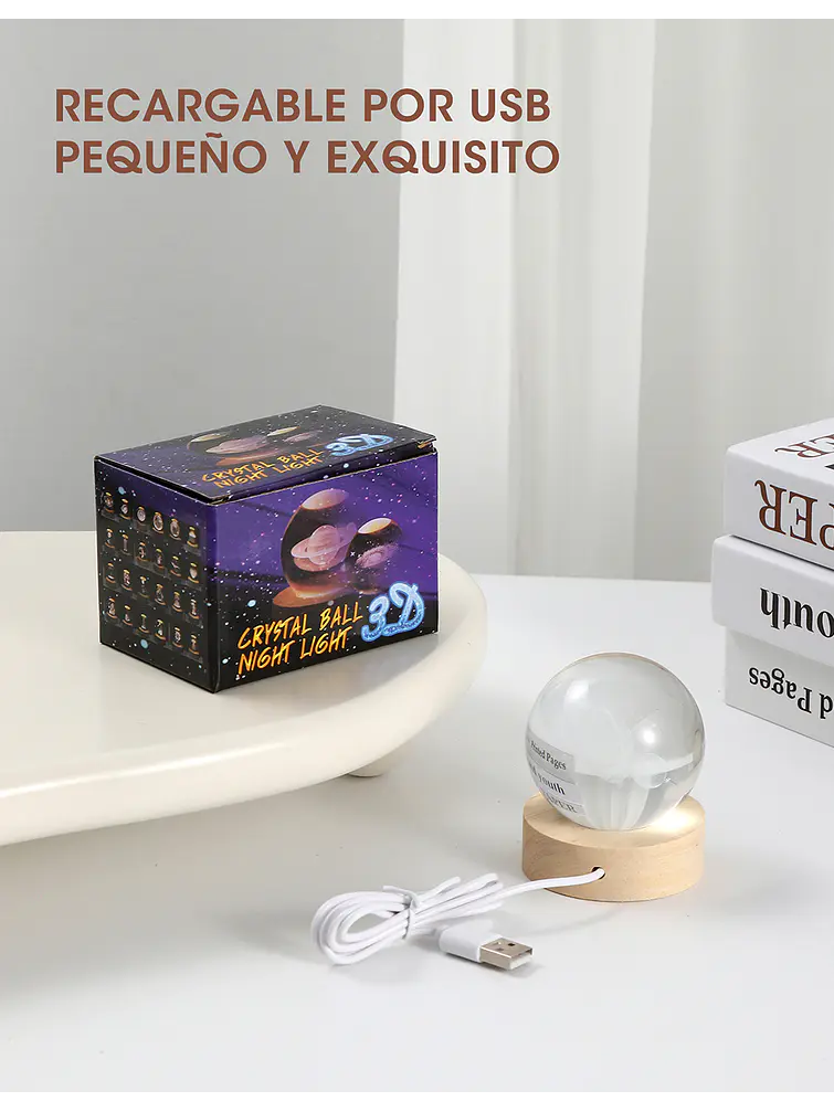 BOLA DE CRISTAL 6 CM C/U 10