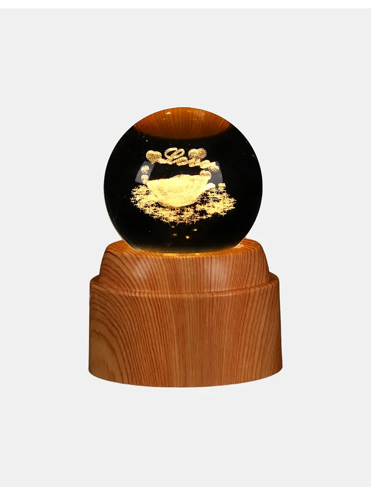 BOLA DE CRISTAL 6 CM C/U 4