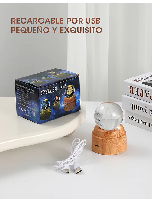 BOLA DE CRISTAL 6 CM C/U 9