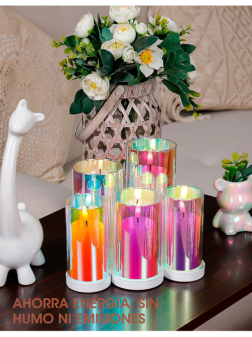 SET DE 5 VELAS LED C/U 5