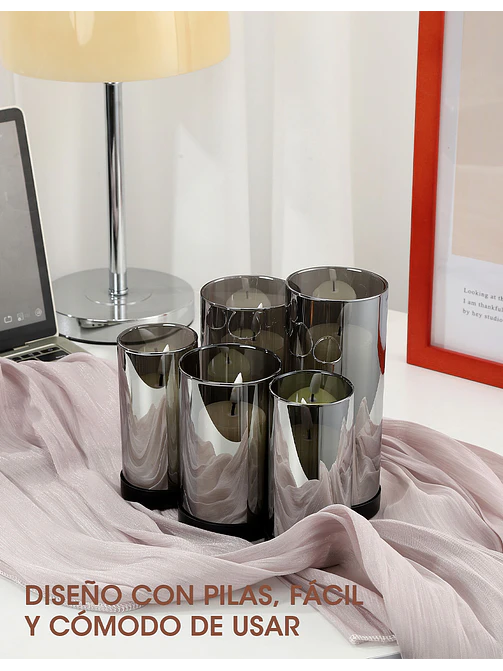 SET DE 5 VELAS LED C/U 6