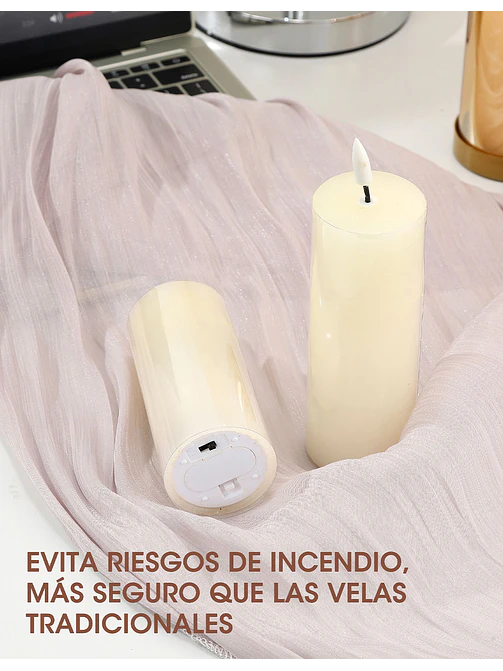 SET DE 5 VELAS LED C/U 7
