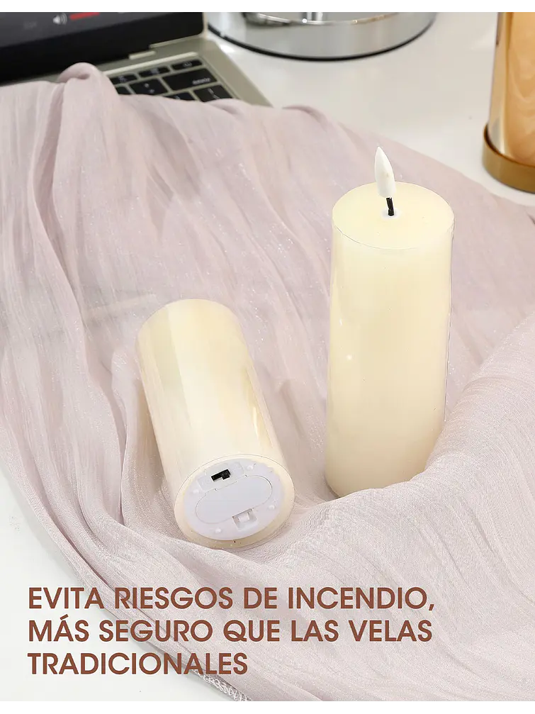SET DE 5 VELAS LED C/U 7