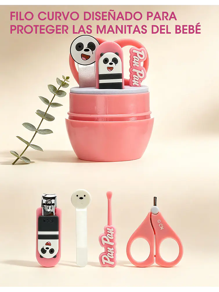 SET DE CORTAUÑAS C/U 6