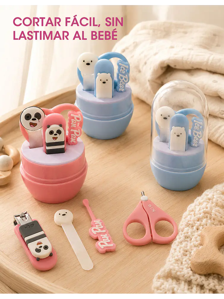 SET DE CORTAUÑAS C/U 7