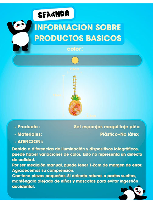 SET DE ESPONJA DE MAQUILLAJE C/U 5