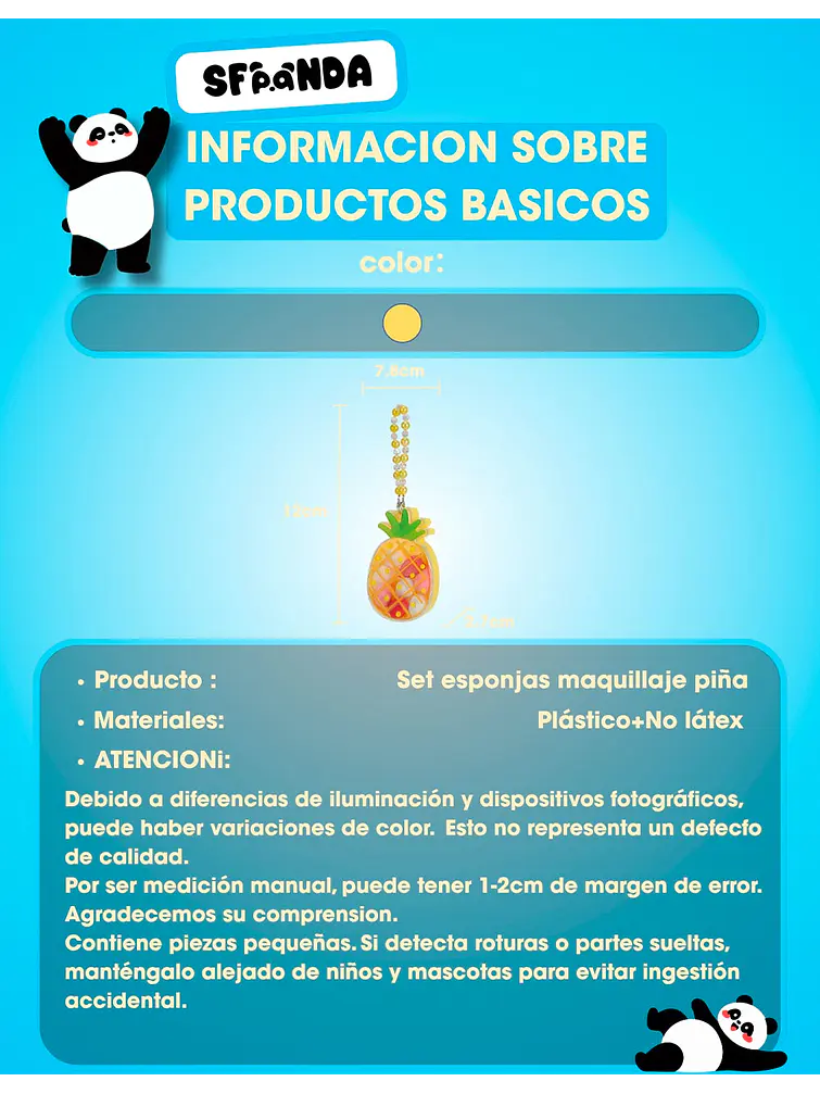 SET DE ESPONJA DE MAQUILLAJE C/U 5
