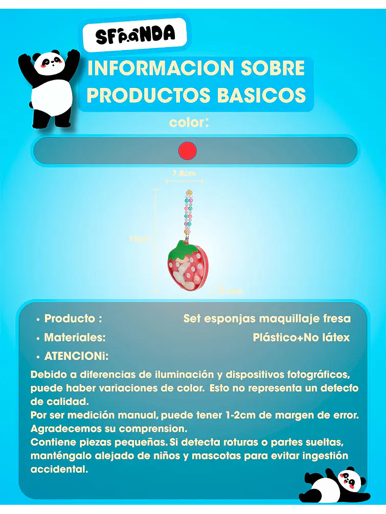 SET DE ESPONJA DE MAQUILLAJE C/U 5