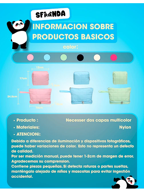 SET DE 2 NECESER C/U 12