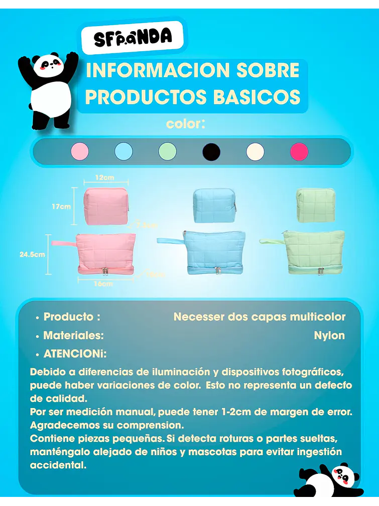 SET DE 2 NECESER C/U 12