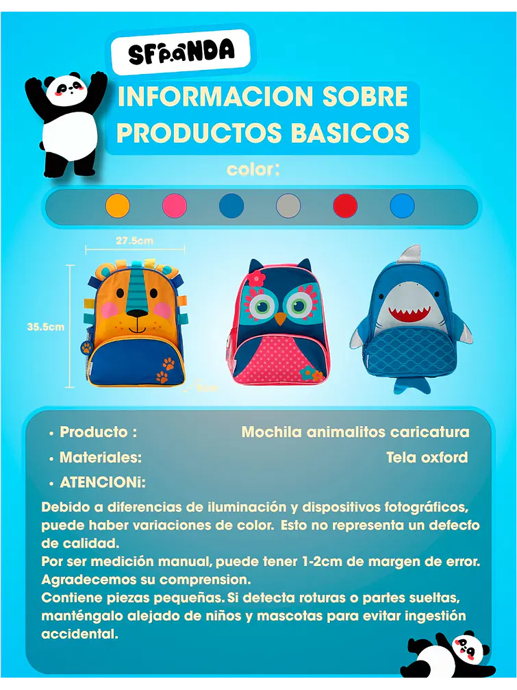 MOCHILA INFANTIL C/U 12