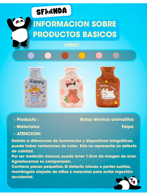 BOLSA DE AGUA CALIENTE C/U 12