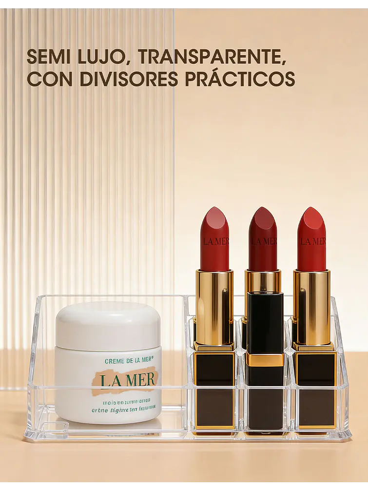 ORGANIZADOR  MAQUILLAJE C/U 4