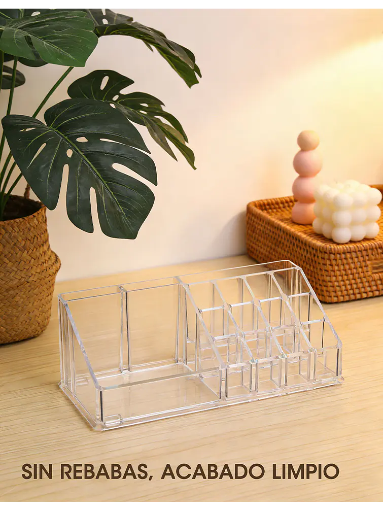 ORGANIZADOR  MAQUILLAJE C/U 4