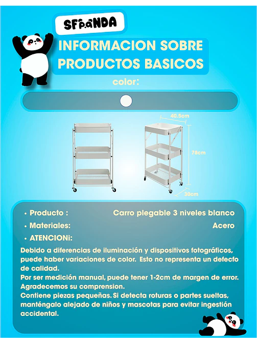 CARRO ORGANIZADOR C/U 8