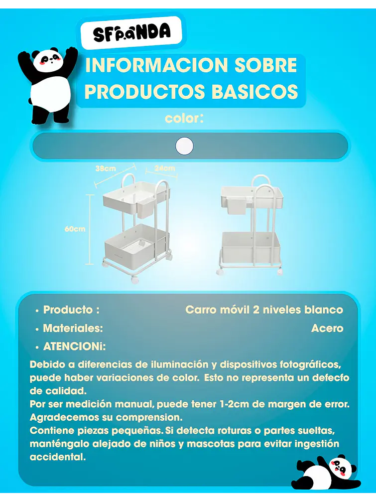 CARRO ORGANIZADOR C/U 6