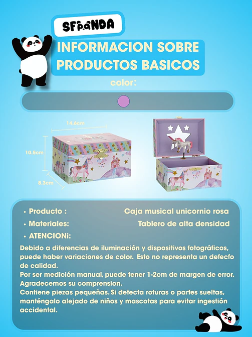CAJA MUSICAL ALHAJERO C/U 6