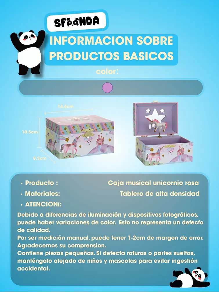 CAJA MUSICAL ALHAJERO C/U 6