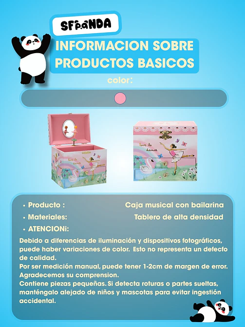 CAJA MUSICAL ALHAJERO C/U 6