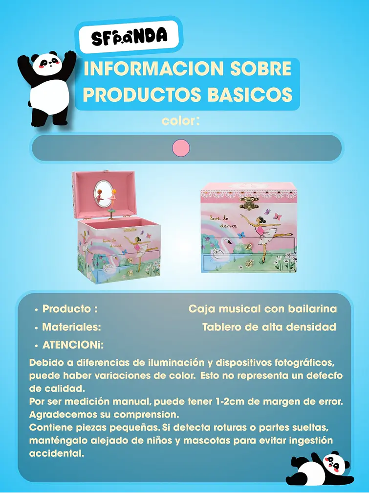 CAJA MUSICAL ALHAJERO C/U 6