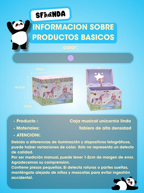 CAJA MUSICAL ALHAJERO C/U 5