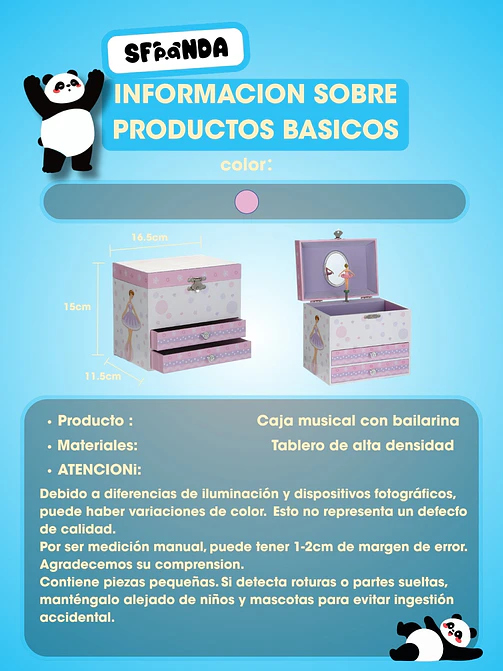 CAJA MUSICAL ALHAJERO C/U 4