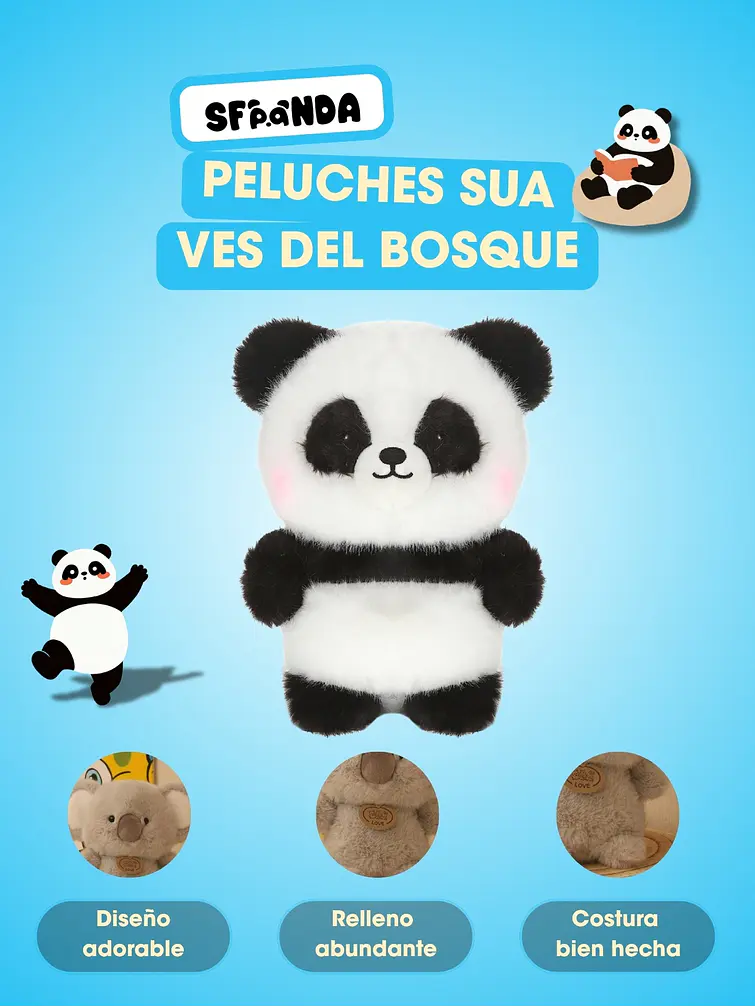 PELUCHE DE ANIMALES C/U 6