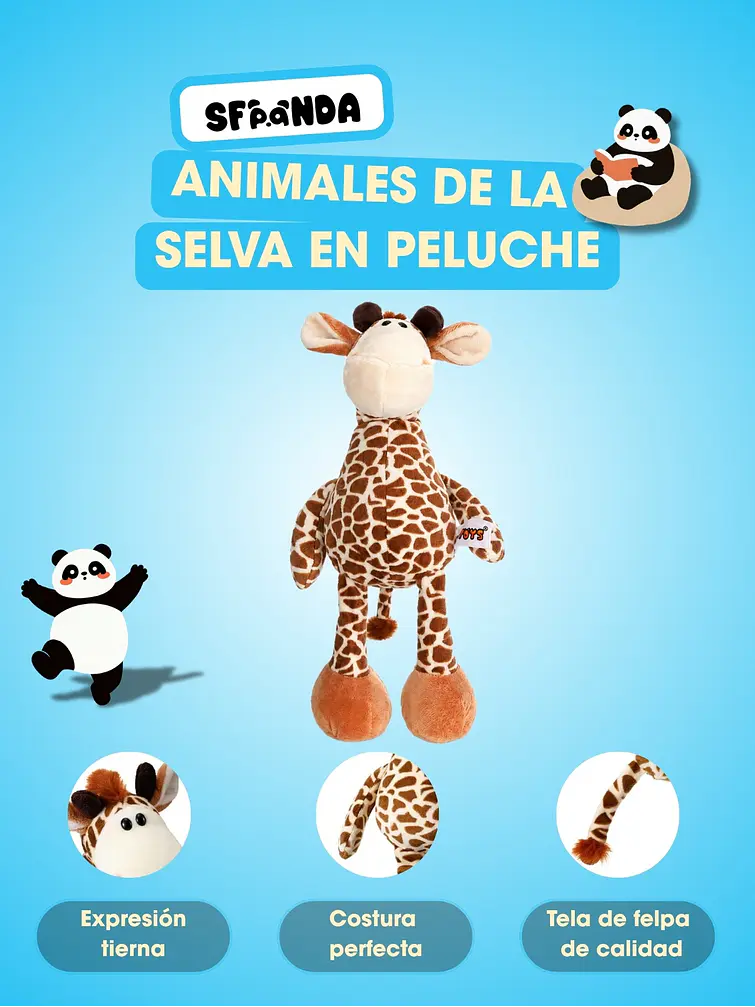 PELUCHE DE ANIMALES C/U 5