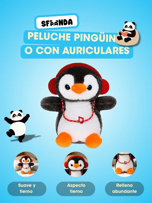 PELUCHE DE PINGUINO C/U 4