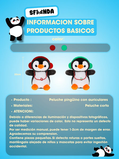 PELUCHE DE PINGUINO C/U 5