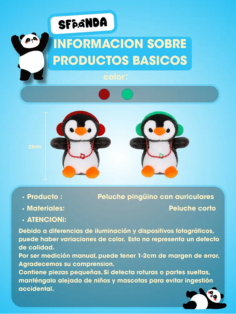 PELUCHE DE PINGUINO C/U 5