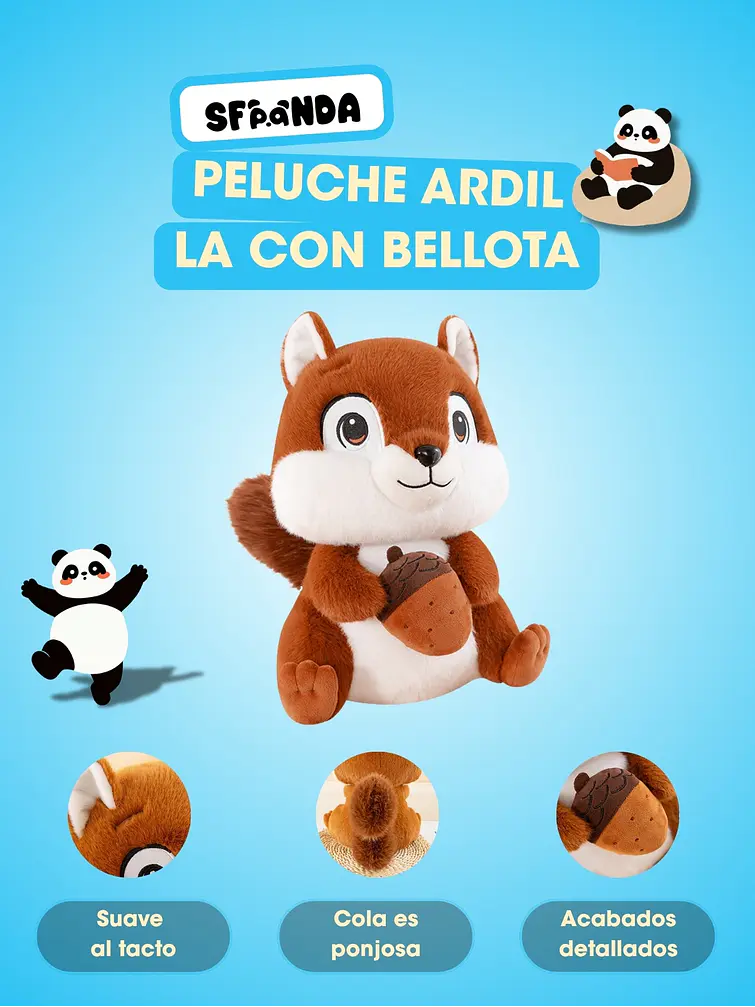 PELUCHE DE ARDILLA C/U 5