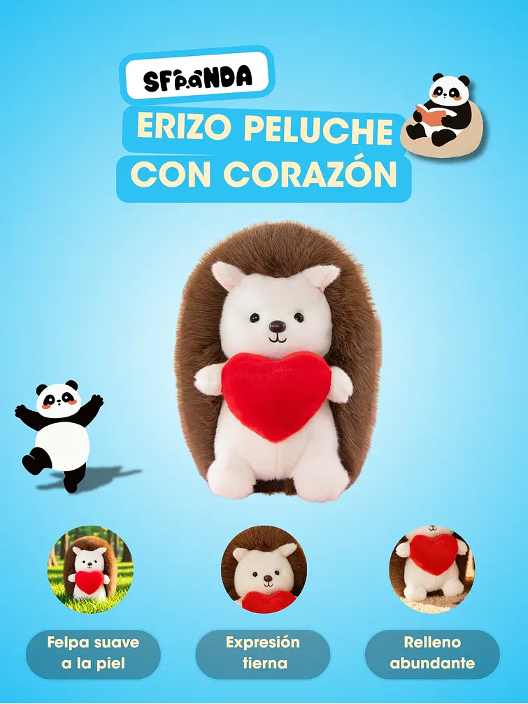PELUCHE DE ERIZO C/U 5