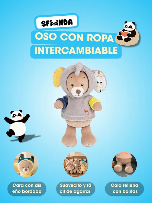 PELUCHE DE OSO C/U 5